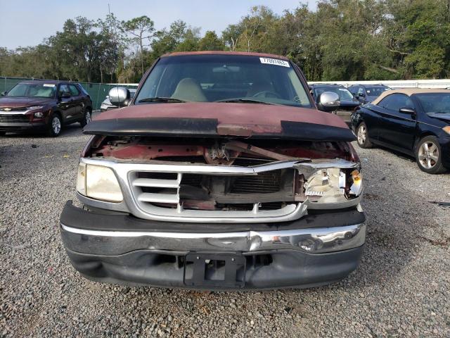 2FTZX1726XCA95232 - 1999 FORD F150 MAROON photo 5