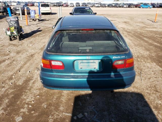 2HGEH2357SH512341 - 1995 HONDA CIVIC CX GREEN photo 6