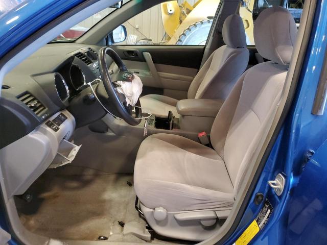 JTEES41A982021231 - 2008 TOYOTA HIGHLANDER BLUE photo 7