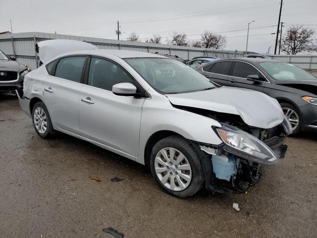 3N1AB7APXHL645985 - 2017 NISSAN SENTRA S SILVER photo 4