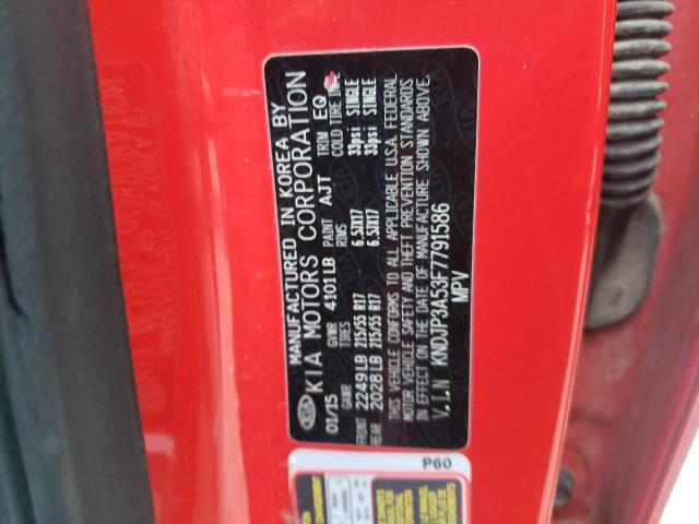 KNDJP3A53F7791586 - 2015 KIA SOUL + RED photo 12