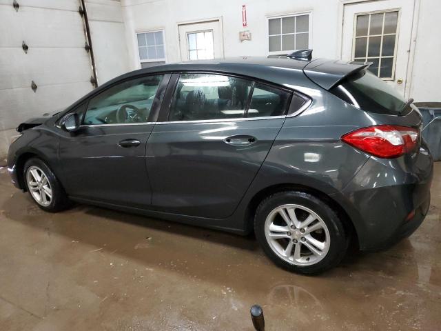 3G1BE6SM0HS520676 - 2017 CHEVROLET CRUZE LT GRAY photo 2