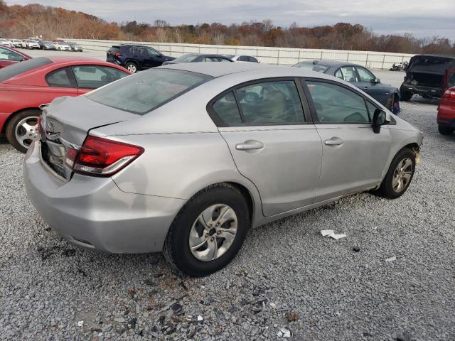 2HGFB2F54DH300453 - 2013 HONDA CIVIC LX SILVER photo 3