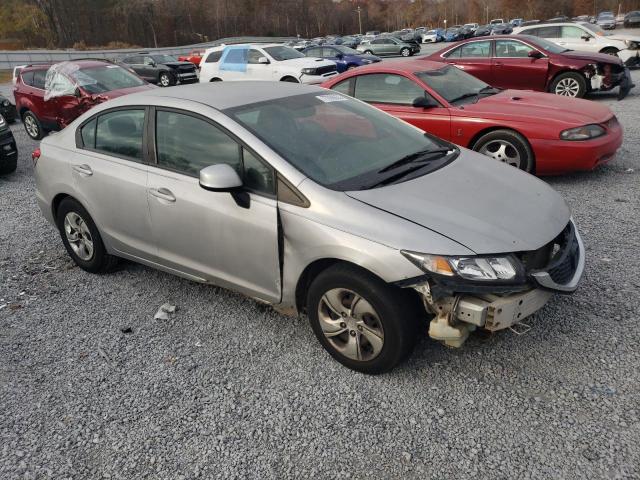 2HGFB2F54DH300453 - 2013 HONDA CIVIC LX SILVER photo 4