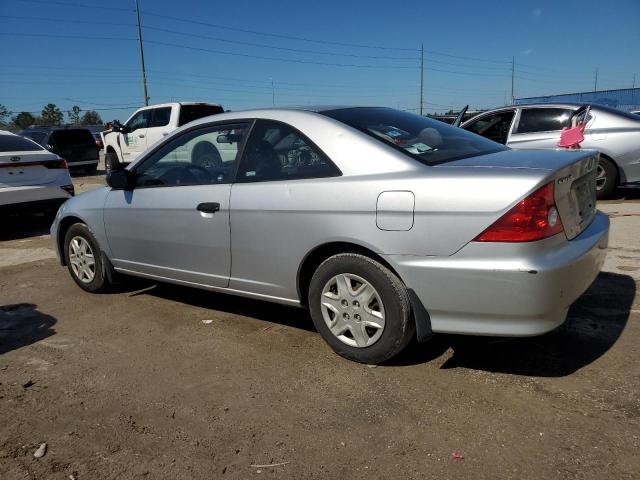 1HGEM22125L049588 - 2005 HONDA CIVIC DX VP SILVER photo 2
