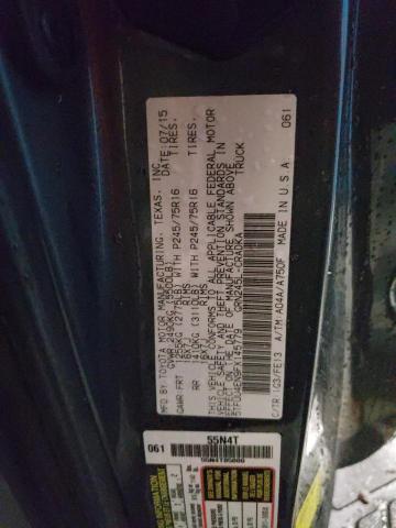 5TFUU4EN9FX145779 - 2015 TOYOTA TACOMA ACCESS CAB ნაცრისფერი ფოტო 12