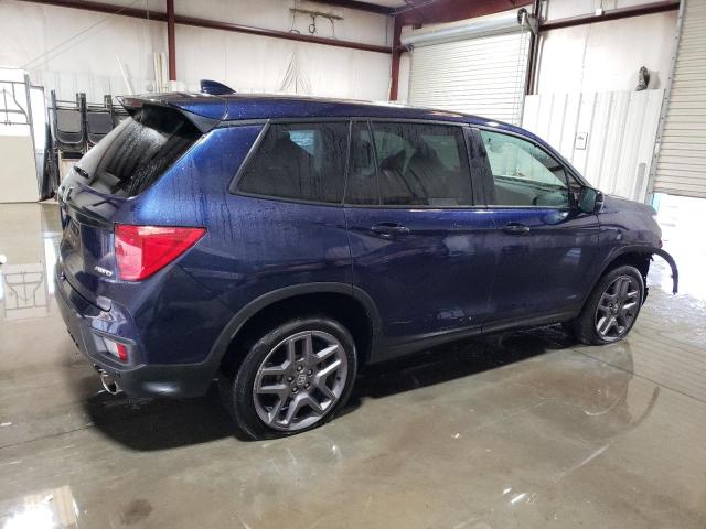 5FNYF8H58NB018819 - 2022 HONDA PASSPORT EXL أزرق صورة 3