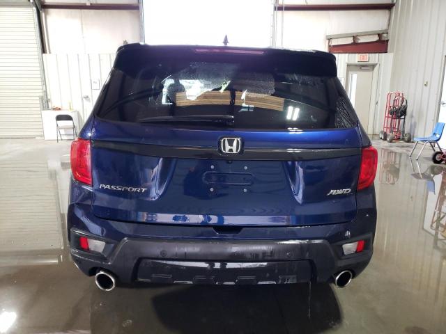 5FNYF8H58NB018819 - 2022 HONDA PASSPORT EXL أزرق صورة 6