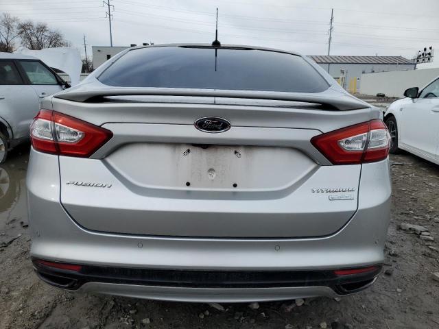 3FA6P0K91DR189786 - 2013 FORD FUSION TITANIUM SILVER photo 6