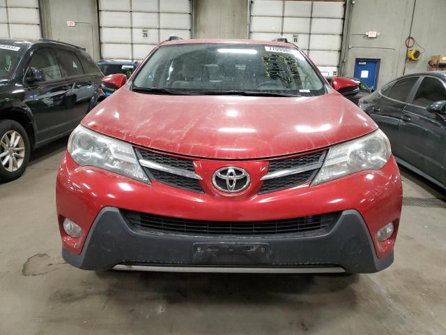 JTMRFREV1FD147217 - 2015 TOYOTA RAV4 XLE RED photo 5