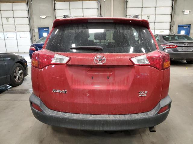 JTMRFREV1FD147217 - 2015 TOYOTA RAV4 XLE RED photo 6