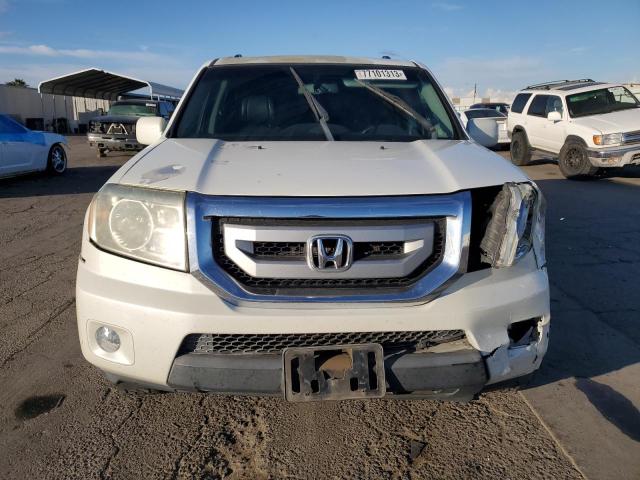 5FNYF3H94BB052273 - 2011 HONDA PILOT TOURING WHITE photo 5