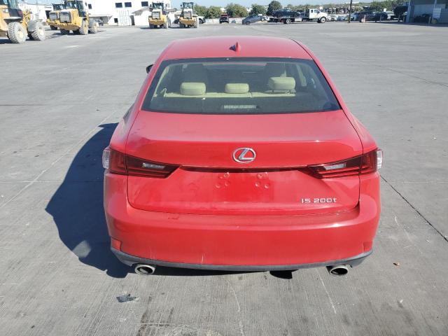 JTHBA1D20G5014953 - 2016 LEXUS IS 200T RED photo 6