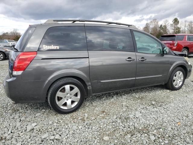 5N1BV28U15N139279 - 2005 NISSAN QUEST S GRAY photo 3