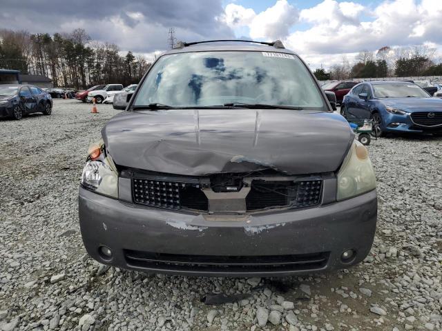 5N1BV28U15N139279 - 2005 NISSAN QUEST S GRAY photo 5