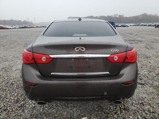 JN1BV7AP1EM674739 - 2014 INFINITI Q50 BASE BROWN photo 6