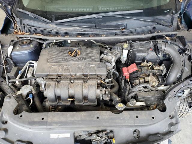 3N1AB7AP6KY235601 - 2019 NISSAN SENTRA S BLUE photo 11