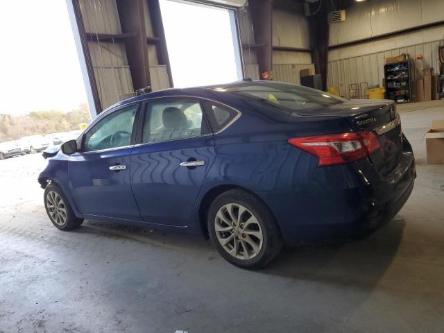 3N1AB7AP6KY235601 - 2019 NISSAN SENTRA S BLUE photo 2