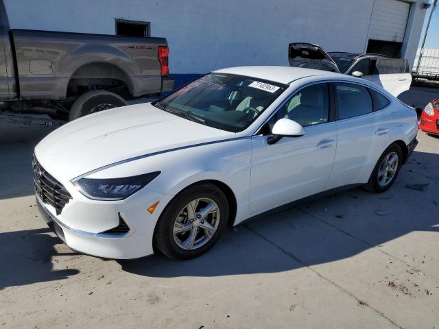 5NPEG4JA9MH114524 - 2021 HYUNDAI SONATA SE WHITE photo 1