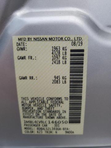 1N4BL4CV9LC146050 - 2020 NISSAN ALTIMA SR SILVER photo 13