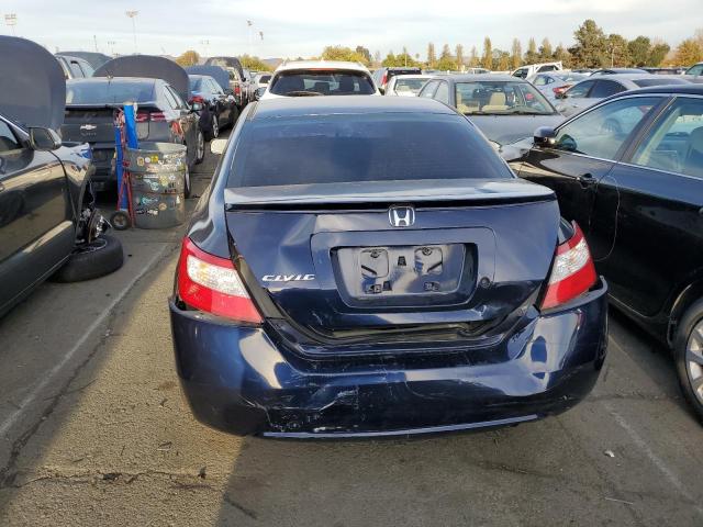 2HGFG12686H529313 - 2006 HONDA CIVIC LX BLUE photo 6