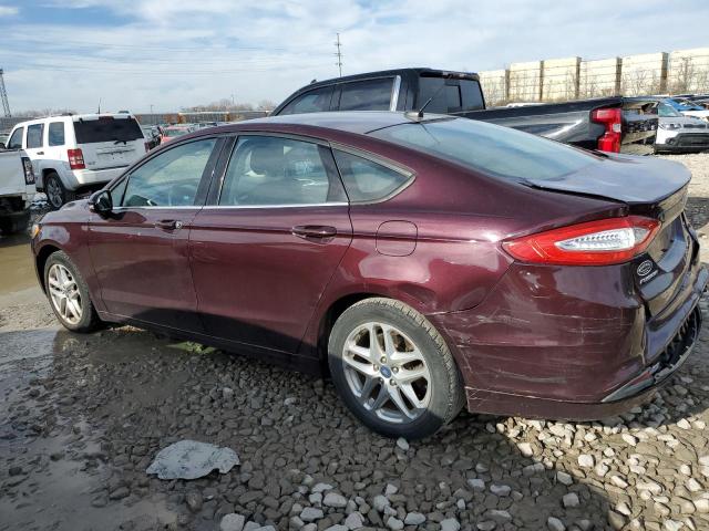 3FA6P0H79DR257371 - 2013 FORD FUSION SE MAROON photo 2