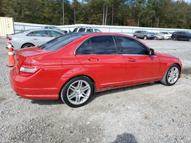 WDDGF56X28R032590 - 2008 MERCEDES-BENZ C 350 RED photo 3