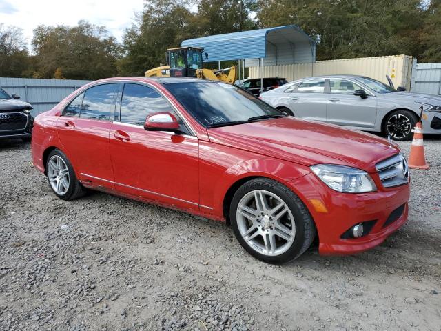 WDDGF56X28R032590 - 2008 MERCEDES-BENZ C 350 RED photo 4