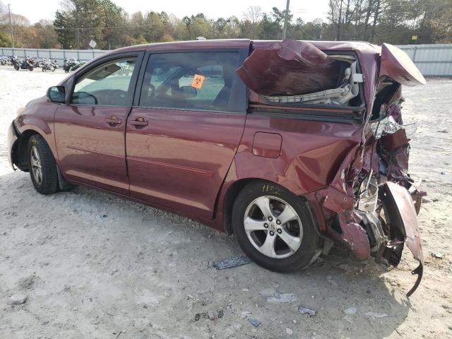 5TDZK3DC7DS343849 - 2013 TOYOTA SIENNA BURGUNDY photo 2