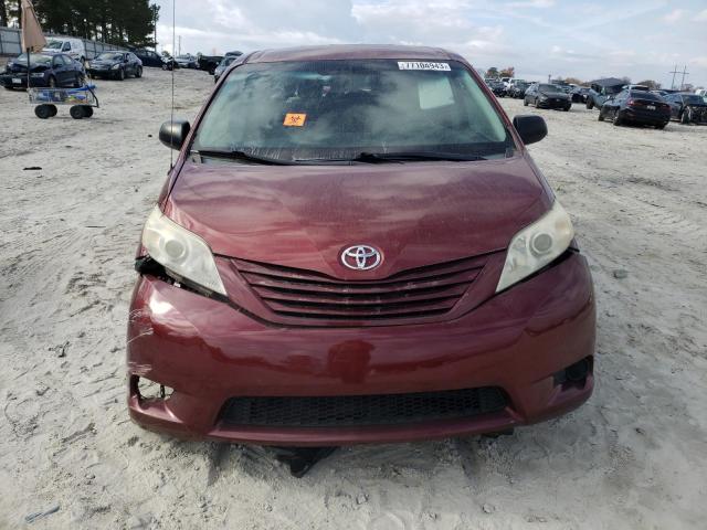 5TDZK3DC7DS343849 - 2013 TOYOTA SIENNA BURGUNDY photo 5