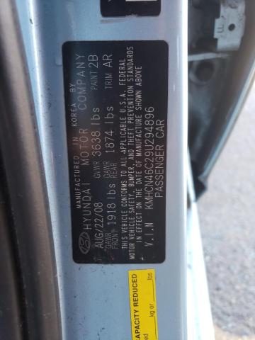 KMHCN46C29U294896 - 2009 HYUNDAI ACCENT GLS BLUE photo 12