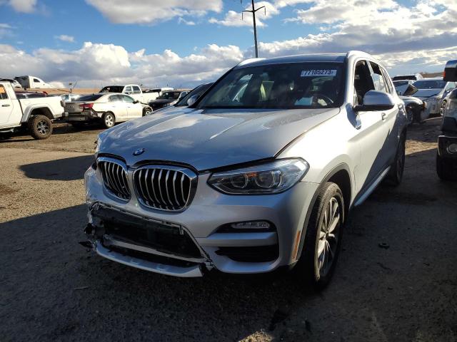 5UXTR9C58KLP82840 - 2019 BMW X3 XDRIVE30I SILVER photo 1