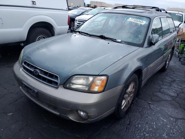 4S3BH686827659113 - 2002 SUBARU LEGACY OUTBACK LIMITED GREEN photo 1