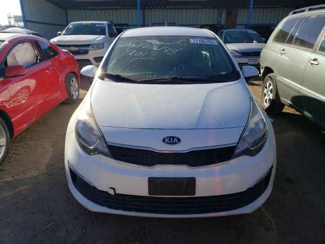 KNADN4A31H6039690 - 2017 KIA RIO EX WHITE photo 5