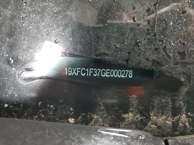 19XFC1F37GE000278 - 2016 HONDA CIVIC EX BLACK photo 12