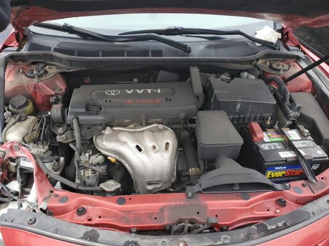 4T1BE46K99U381519 - 2009 TOYOTA CAMRY BASE RED photo 11