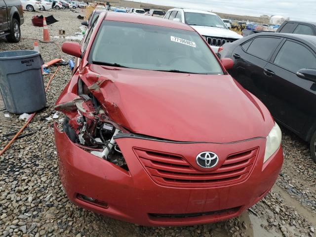 4T1BE46K99U381519 - 2009 TOYOTA CAMRY BASE RED photo 5