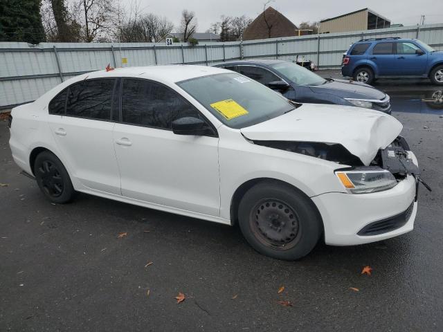 3VW2K7AJ3EM377426 - 2014 VOLKSWAGEN JETTA BASE WHITE photo 4