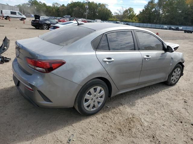 3KPA24AD2NE462128 - 2022 KIA RIO LX GRAY photo 3