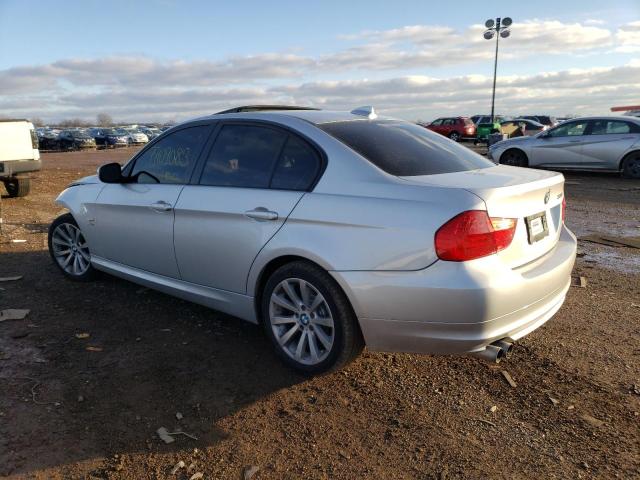 WBAPK7C54BA974034 - 2011 BMW 328 XI SILVER photo 2