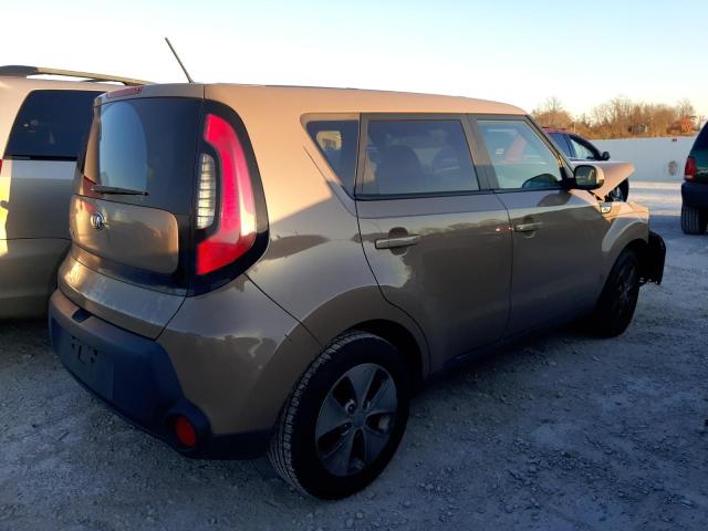 KNDJN2A24F7135743 - 2015 KIA SOUL TAN photo 3