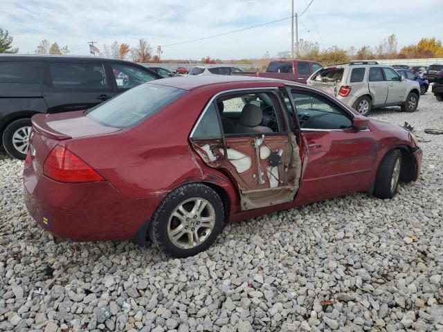 1HGCM56787A009005 - 2007 HONDA ACCORD EX RED photo 3