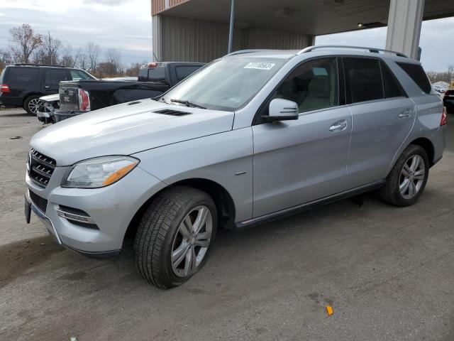 4JGDA5HB4CA093651 - 2012 MERCEDES-BENZ ML 350 4MATIC SILVER photo 1