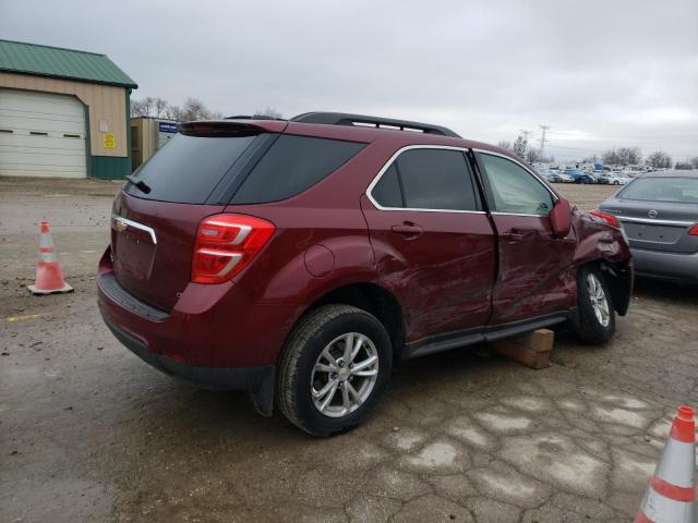 2GNALCEK1H1559376 - 2017 CHEVROLET EQUINOX LT BURGUNDY photo 3