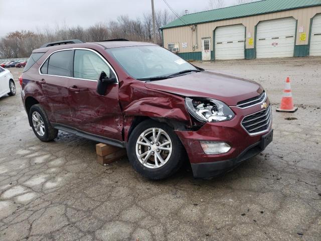 2GNALCEK1H1559376 - 2017 CHEVROLET EQUINOX LT BURGUNDY photo 4