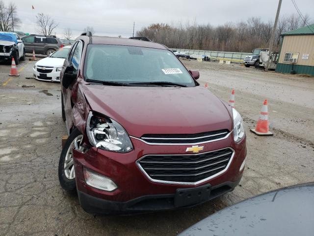 2GNALCEK1H1559376 - 2017 CHEVROLET EQUINOX LT BURGUNDY photo 5