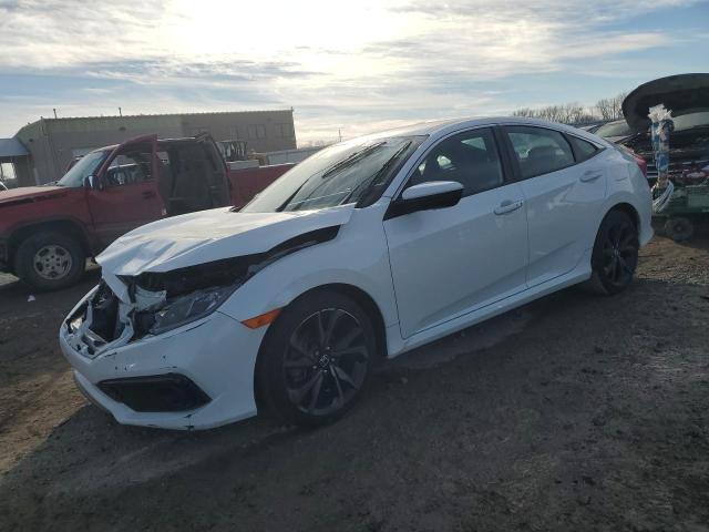 19XFC2F81KE002845 - 2019 HONDA CIVIC SPORT WHITE photo 1