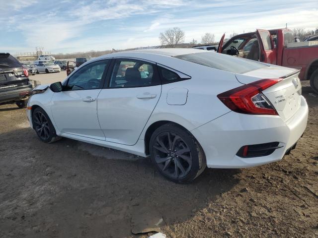 19XFC2F81KE002845 - 2019 HONDA CIVIC SPORT WHITE photo 2
