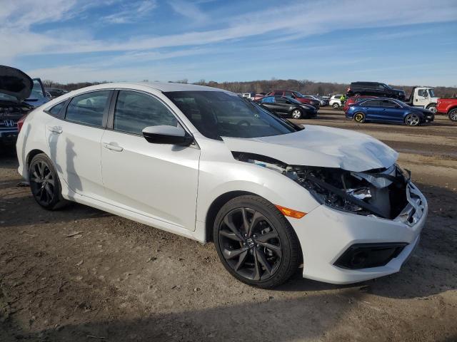 19XFC2F81KE002845 - 2019 HONDA CIVIC SPORT WHITE photo 4