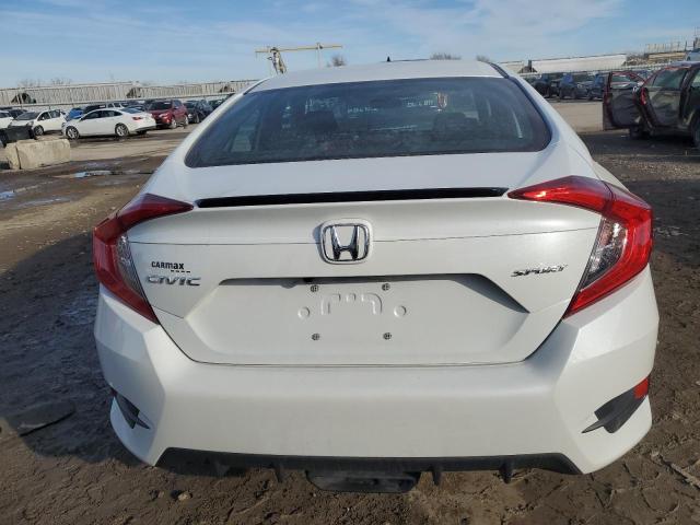 19XFC2F81KE002845 - 2019 HONDA CIVIC SPORT WHITE photo 6